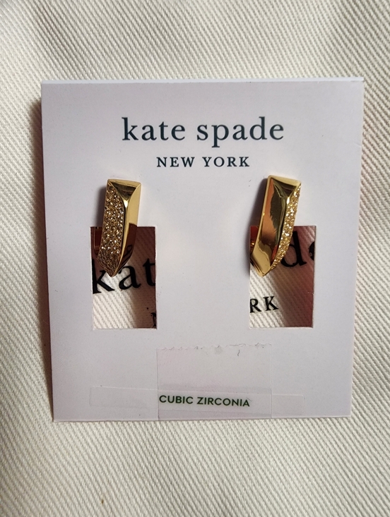 kate spade Jewelry - ✨️NWT✨️ Kate Spade Gold & CZ Earrings With Dust Bag